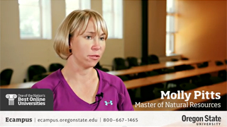 Molly Pitts - an OSU Master of Natural Resources student.