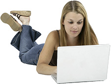Woman with laptop Woman with laptop