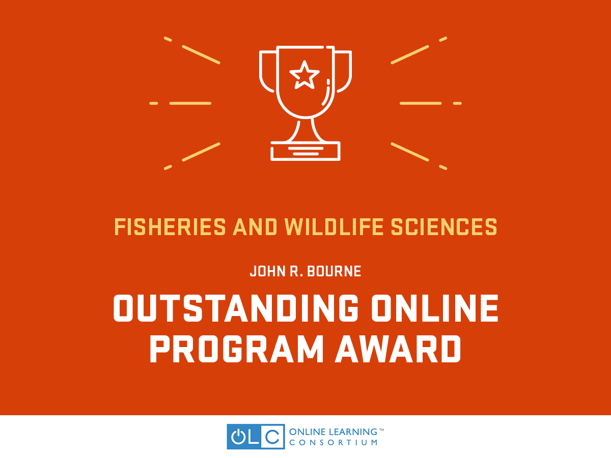 Outstanding Online Program Award for Fisheries and Wildlife Sciences
