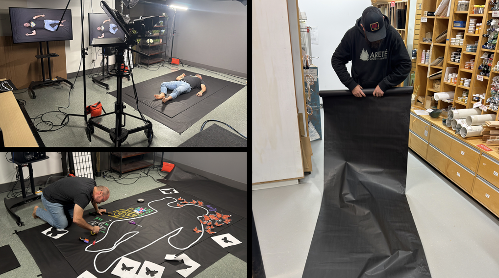 Pre-production and studio setup for the H 256 - Body Map video