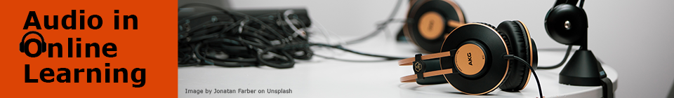 Audio in Online Learning banner.