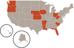 ELPA21 map of 11 states