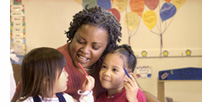 teacher and kids