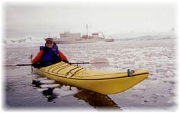 Kim Landry in Antarctica