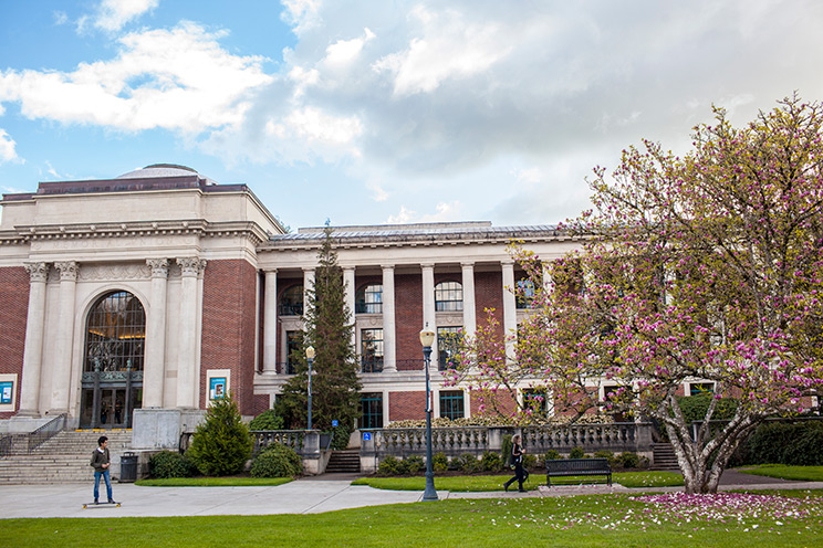 The front of the Memorial Union building on Oregon State University's Corvallis campus.