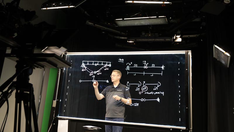 Student-led development of a lightboard to enhance future student